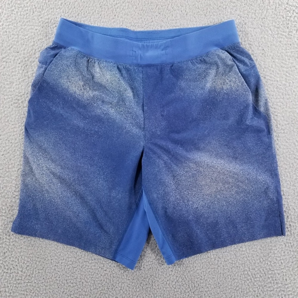 Lululemon Shorts Mens Large Blue T.H.E. 9" Linerless Gym Training Running